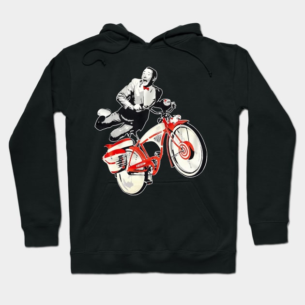 Pee Wee Herman Bicyle Jump Hoodie by projeksambat